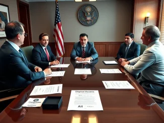 CFTC Innovation Advisory Committee meeting with crypto CEOs to discuss blockchain and AI regulation.