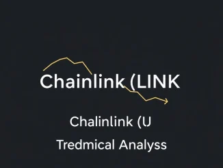 Professional chart analysis of Chainlink (LINK) cryptocurrency price showing key technical levels and patterns.