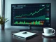 Analyst reviewing CME Bitcoin futures chart data signaling a potential market rally.