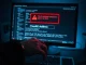 A realistic depiction of an address poisoning attack on a computer screen showing a fraudulent blockchain transaction.