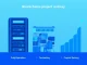 Three stages of cryptocurrency development showing infrastructure, testing, and funding phases for investment risk analysis