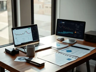 Analyst reviewing cryptocurrency charts and ChatGPT data for investment patterns including XRP, DOT, and emerging tokens
