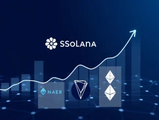 Data visualization showing top cryptocurrencies for long-term investment based on monthly active address growth.