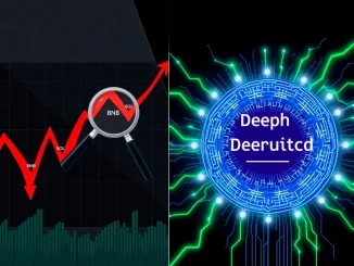 Crypto market news today analysis showing capitulation hunters and rising DeepSnitch AI token in February 2025.