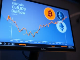 Chart showing a dramatic slowing of crypto investment product outflows to $187 million.