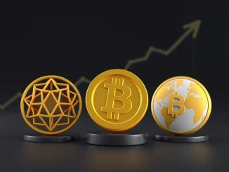 Analysis of top crypto presale projects Deepsnitch AI, Bitcoin Hyper, and Remittix with blockchain visualization