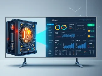 Analysis of crypto presale trends and Bitcoin mining difficulty with AI dashboard visualization