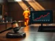 Courtroom scene depicting the sentencing in the Daren Li $73 million cryptocurrency fraud case.