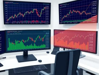 Cryptocurrency price charts showing critical support levels with smart money accumulation patterns