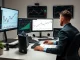 Analyst reviewing cryptocurrency market data and sentiment indicators for investment insights.
