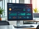 Live AI analytics dashboard monitoring Bitcoin, Sui, and DeepSnitch AI cryptocurrency market data.