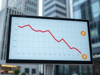 Chart showing digital asset fund outflows as cryptocurrency investment volumes decline to $17 billion