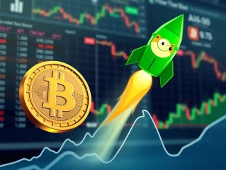 Dogecoin leads memecoins in a risk-on frenzy, briefly outperforming Bitcoin in cryptocurrency trading volume.
