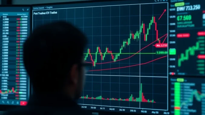 ETH/BTC trading pair chart showing critical support levels and low volatility patterns before potential market breakdown