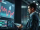 Analyst monitoring Ethereum price chart as ETH falls below $2,200 support level.
