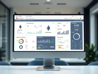 Ethereum security dashboard interface displaying key network safety metrics and risk indicators.