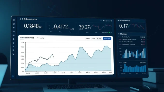 Analytical dashboard chart showing Ethereum's MVRV ratio and price, indicating a potential market bottom signal.
