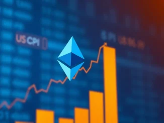 Ethereum price chart analysis following US CPI inflation report cooling to 2.4% in January 2025.