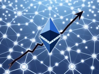 Ethereum price chart showing a V-shaped recovery pattern as staking demand hits record levels.