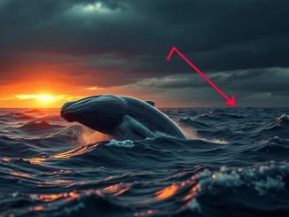 Ethereum whales accumulate strategically as the ETH price crashes below the $2,000 support level, depicted metaphorically.