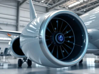 Ethzilla's tokenized aviation asset on Ethereum bridges Boeing 737 engines with blockchain investment.