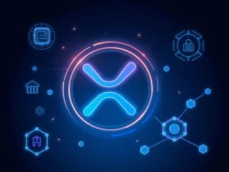 Illustration of XRP DeFi upgrade with Flare Network's modular lending system for FXRP holders.