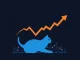 Chart showing Happy Cat coin's symmetrical triangle breakout and 15.48% price surge.