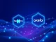 Illustration of the Hedera and Axelar blockchain integration enabling secure cross-chain finance.