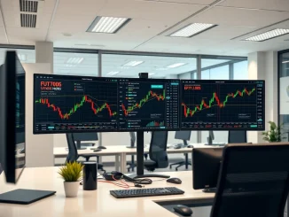 Professional cryptocurrency futures trading interface showing high-leverage trading platforms comparison for 2026