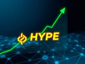HYPE token price surge chart after Hyperliquid HIP-4 prediction markets announcement.