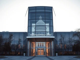 The Hyperliquid Policy Center headquarters in Washington D.C., a new advocacy group for decentralized finance.