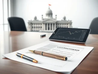 India's cryptocurrency tax policy document with official emblem, representing the maintained 30% capital gains and 1% TDS framework.
