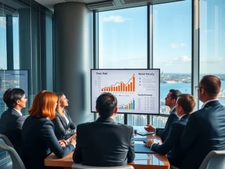 Investors analyzing data on Australia's online gambling sector, showing confidence despite regulatory changes.