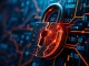 Digital padlock broken representing the IoTeX hack and private key security breach in blockchain technology.