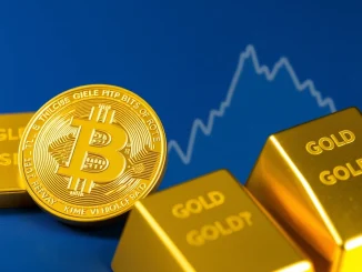 JPMorgan analysis compares Bitcoin and gold for long-term investment appeal, showing lower volatility.