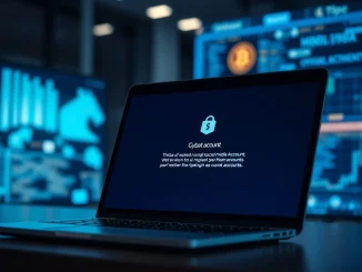 Kaia developer X account hacked security breach warning on laptop screen with cryptocurrency background