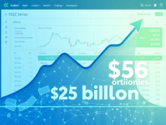 Kraken xStocks tokenized equities platform achieves $25 billion transaction volume milestone chart.