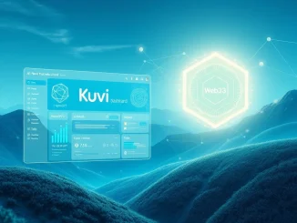 Visualization of the Kuvi HyperGPT integration enabling autonomous AI agents for Web3 and DeFi automation.