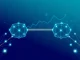 Crypto market update showing LayerZero and JUST leading gains with cross-chain interoperability visualization