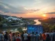 A panoramic view of Liberland's Ark Village settlement on the Danube River during the 2026 Global Innovations Summit.