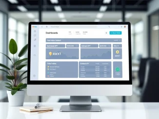 Professional dashboard for the new MWX staking portal showing MWXT token metrics.