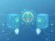Illustration of Nomis and OptiView AI partnership boosting Web3 trust through merged blockchain networks.
