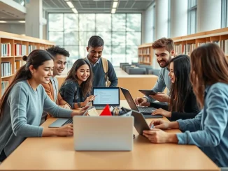 University students using best paper writing services and AI tools for academic support in a 2026 study environment.