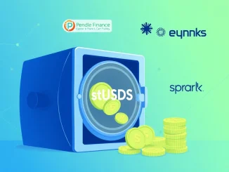 Illustration of the new Pendle Finance and Spark Protocol stUSDS vault for yield trading in the Sky Ecosystem.