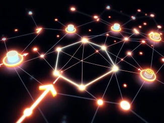 Visualization of Polygon network payment transfers surging in January 2026, showing growth in blockchain transactions.