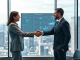 Quantra and Chain Intelligence executives shaking hands to enhance Web3 analytics and RWA infrastructure.