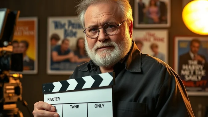 Director Rob Reiner on set, representing the career behind his $200 million net worth.