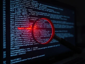 A detailed visualization of a smart contract code flaw, representing the primary vulnerability behind 2025 cryptocurrency exploits.