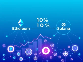 Solana blockchain network gaining share in tokenized equities market against Ethereum backdrop