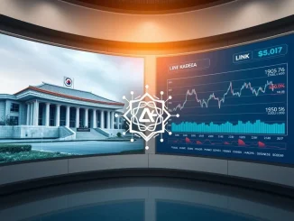 Analysis of South Korea's AI crypto regulators and February 2025 market movements for Chainlink and Sui tokens.